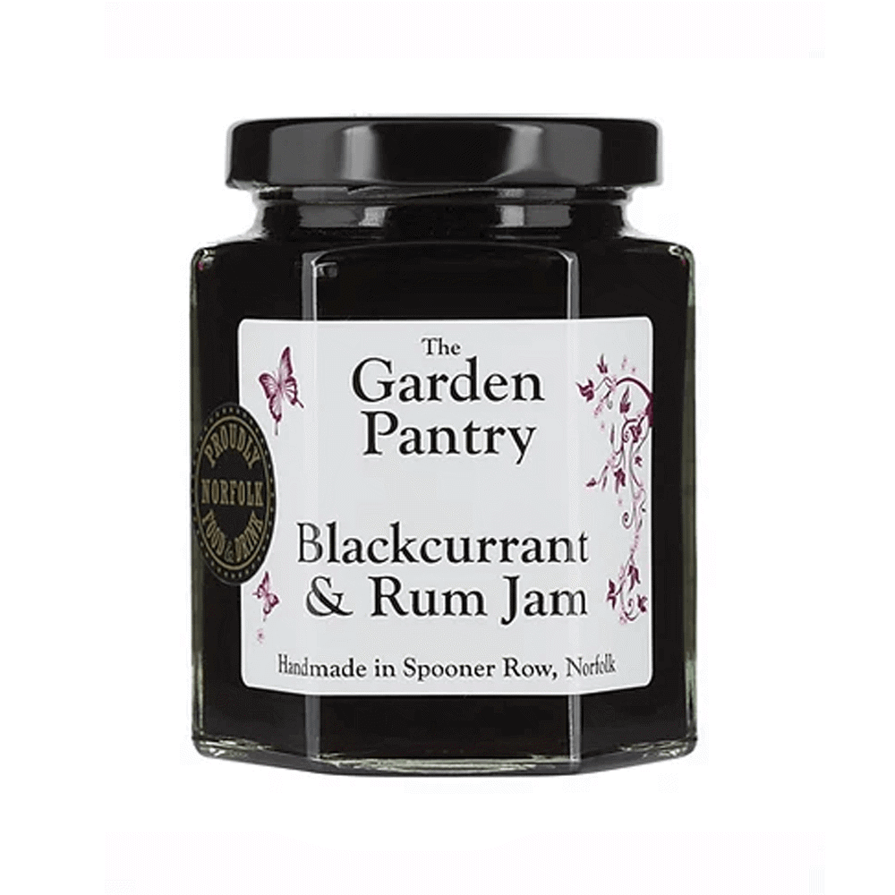 The Garden Pantry Blackcurrant & Rum Jam 230g